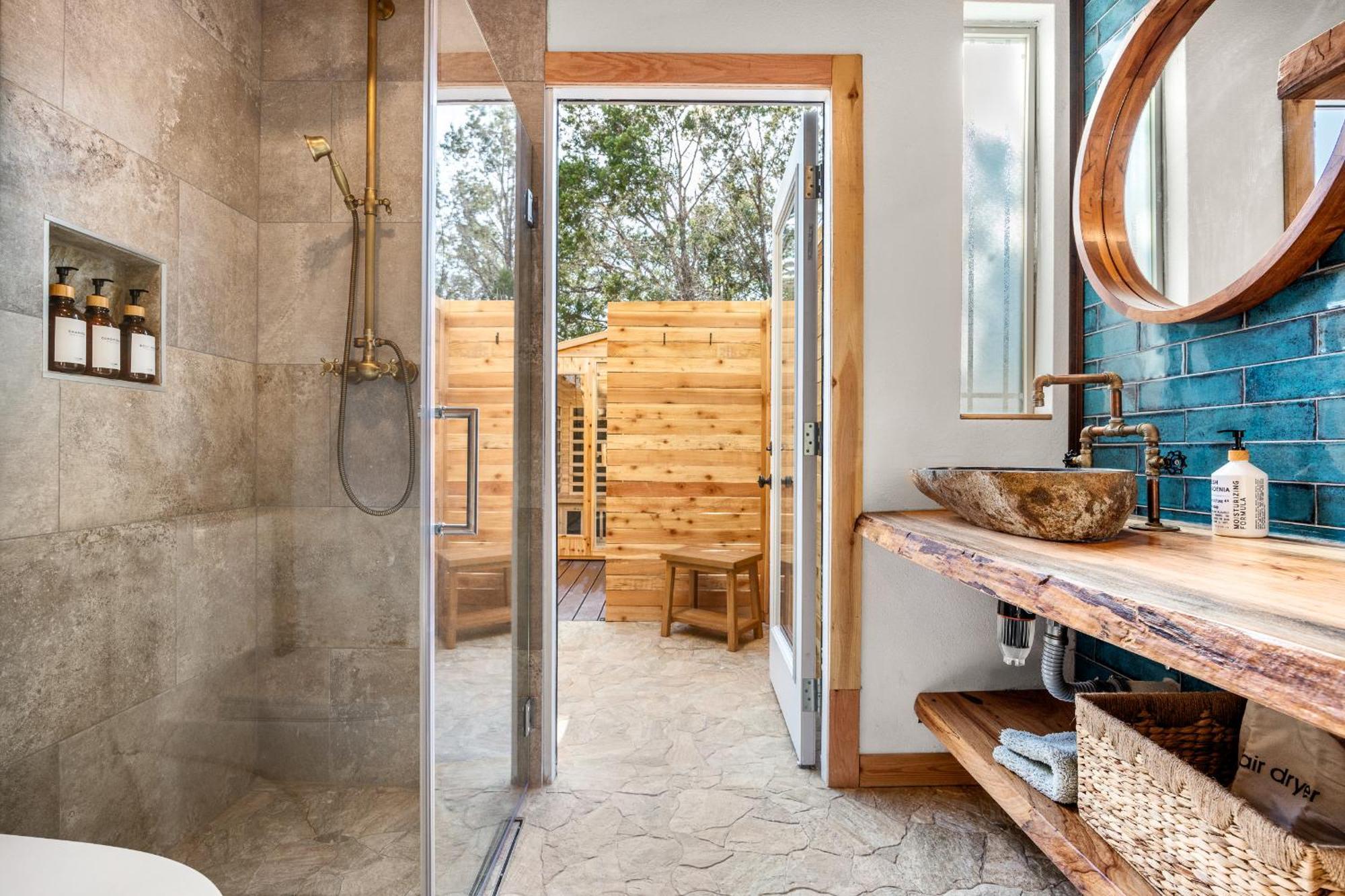 Romantic Luxury Retreat Hot Cold Pool & Sauna Wimberley Kültér fotó